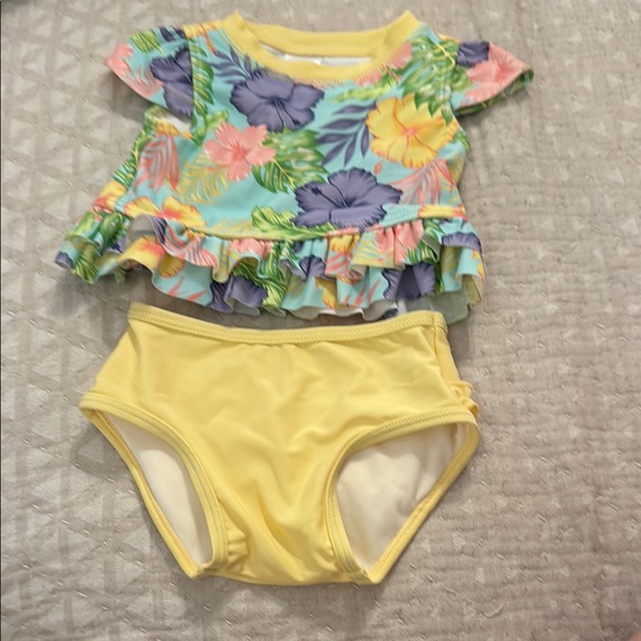 Ruffle Butts Other - Ruffle Butts Tropical Floral Bikini Set